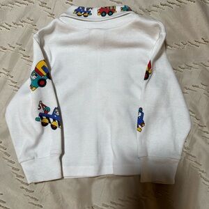 Vintage Liberty Toddler Construction Print Turtleneck | 24M | Made in USA